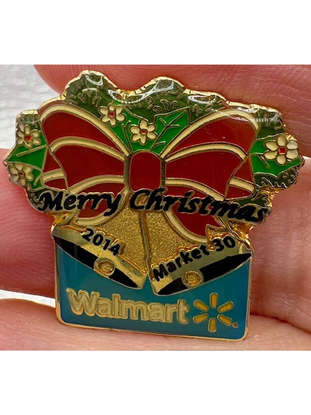 Walmart Pin - Merry Christmas 2014 - Market #30 - Hogeye 2014 Backside